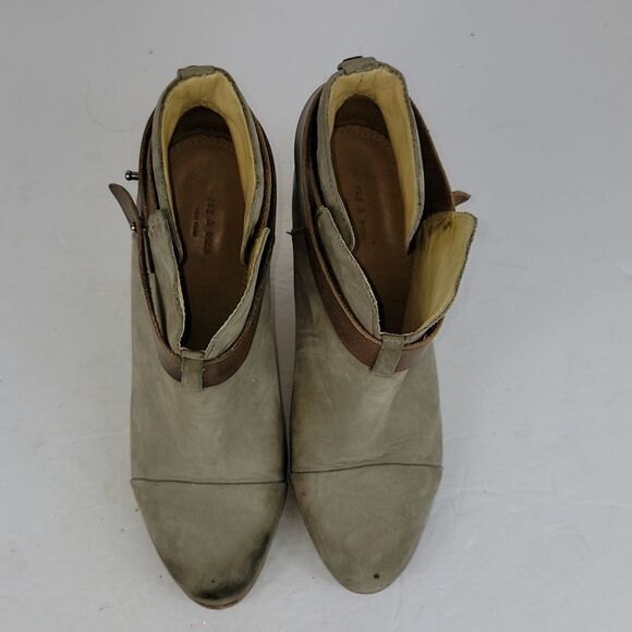 Rag & Bone New York Harrow Leather Ankle Women's Booties - Picture 7 of 13